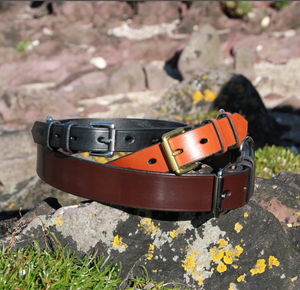 Colliers de chien, bride en cuir cousue à la main Collier de chien en cuir pour lévrier et Whippet - Product Image 1