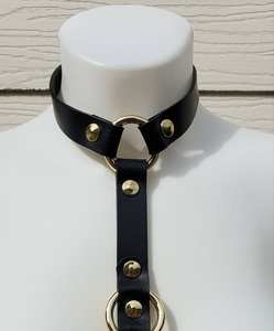 Harnais de poitrine ceinture en cuir femmes sangles de ceinture boucles mode LWH-0045B de corps - Product Image 5