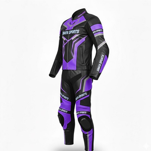 ชุดหนังแท้สำหรับมอเตอร์ไบค์มอเตอร์ครอสแบบระบายอากาศได้ดี - Product Image 3