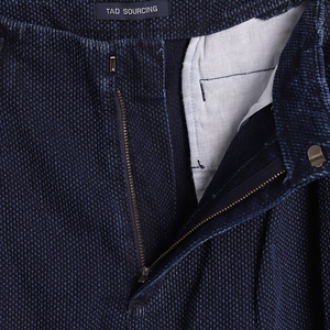 Mens Casual Denim Pleated Trousers 100% Cotton <b>Summer</b> Straight Mid Waist Zipper Fly Business Office Wear Mens Jeans <b>Pant</b> - Product Image 4