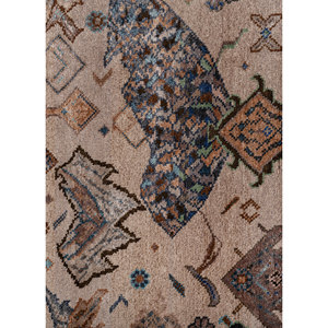 พรมถักมือลายเรขาคณิตแมนชาฮ่า ทำจากขนสัตว์และไหมไผ่ สีชมพูและสีม่วง สำหรับใช้ในบ้าน-Les-2830 - Product Image 3