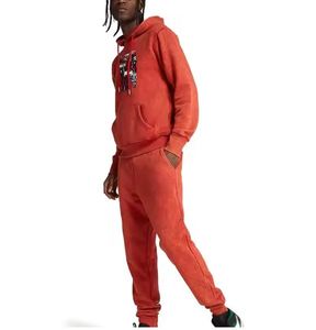 เสื้อวอร์มแบบสวมหัวสำหรับผู้ชายชุดวิ่งออกกำลังกายแบบล้างกรด - Product Image 1