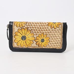 กระเป๋าใส่บัตรหนังวัวแท้ลายสลักมือ งานแฮนด์เมด ดีไซน์สั่งทำพิเศษ - Product Image 4