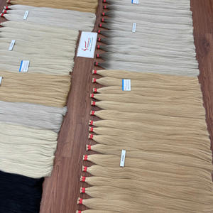 Vietnamese <b>Hair</b> Extensions Bulk Human <b>Hair</b> Bundles for <b>Braiding</b> Russian <b>Color</b> Super Double Drawn Fast Shipping - Product Image 2