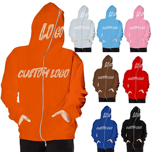 2025ใหม่เสื้อฮู้ด400gsm 100% ผ้าฝ้ายคุณภาพพรีเมี่ยมพร้อมฮู้ดแบบรูดซิป Y2K ตามสั่งพร้อมโลโก้และดีไซน์ที่กำหนดเอง - Product Image 6