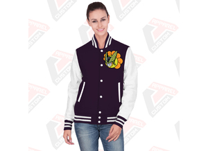 Hot Selling <b>Men's</b> Casual Street Wear Canvas Varsity <b>Jacket</b> Stand Collar Customized Printing Breathable Windproof Front - Product Image 2