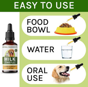Etichetta personalizzata 60ML naturale latte cardo liquido integratore per cani promuove fegato sano cognitivo Pet cura della salute degli animali domestici integratore - Product Image 5