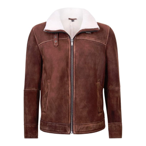 Bordado College Chaqueta de cuero Cremallera Elegante Logotipo personalizado Diseño Clásico Streetwear Hombres Chaquetas - Product Image 1