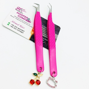 แหนบต่อขนตาปลอมรูปเชอร์รี่แบบใหม่แหนบขนมิงค์แบบใช้ครั้งเดียว - Product Image 4