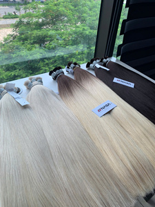 ผมตรงสีฟอกขาวแบบสองชั้นสำหรับผู้บริจาคผมดิบแบบเวียดนาม - Product Image 3