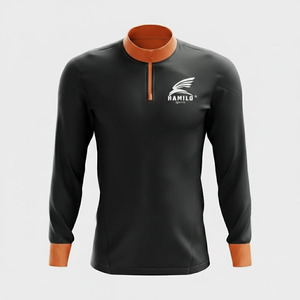 เสื้อคอมเพรสชั่นแขนยาวผู้ชายคุณภาพสูง ระบายอากาศได้ดี เหมาะสำหรับออกกำลังกาย ลายเรียบ 100% ผ้าฝ้าย สไตล์ใหม่ - Product Image 3