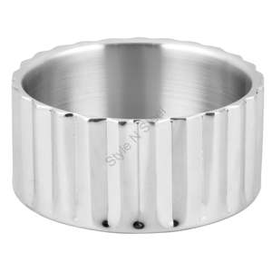 Juego de 3 piezas de cuenco de rayas rectas de doble pared - Product Image 1