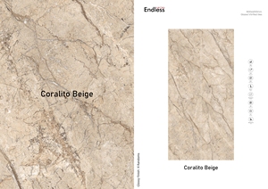 Carreaux en porcelaine émaillée moderne au design italien Coralito Beige solide anti-dérapant pour l'application de la salle d'école de l'appartement du centre commercial de l'hôtel - Product Image 2