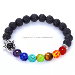 Pulsera Curativa de la Mejor Calidad al por Mayor, Pulsera de Piedras Preciosas de Ágata Natural, Piedra Howlite, Lapislázuli, Religiosa, Tamaño Pequeño en Venta - Product Image 5