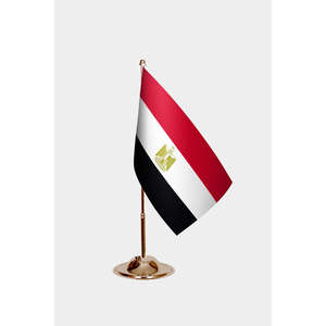 Bandera de Escritorio de Rumania, Impresa Digitalmente, 3x5 pies, Poliéster y Seda con Asta de Aluminio - Product Image 2