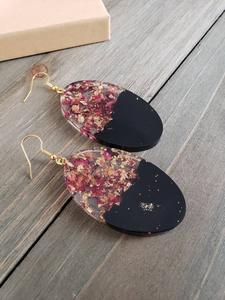 Pendientes de Resina Bordados a Mano, Joyería de Moda de Acero Inoxidable para Mujeres y Niñas, Estilo Clásico para Bodas, Alta Calidad - Product Image 6