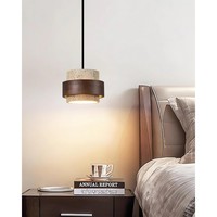 Lustre naturel nordique tacheté Design lignes simples modernes pour salon cuisine îlot salle de lecture E26 Base milieu