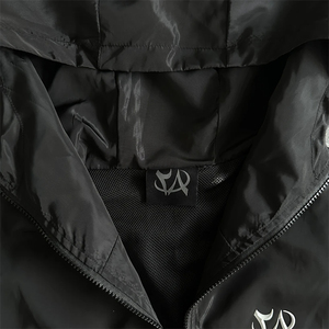 Chaqueta cortavientos con cremallera OEM personalizada para hombre, conjuntos de pantalones cortos de dos piezas, chándal de nailon cortavientos con logotipo personalizado para hombre, conjuntos de chándal para hombre - Product Image 6