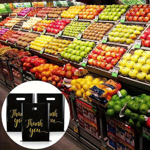 ถุงพลาสติกช้อปปิ้งสำหรับผักผลไม้เสื้อผ้ารองเท้ามีหูหิ้วพลาสติก HDPE ดีไซน์โลโก้แบบกำหนดเอง - Product Image 6