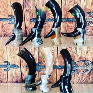 Cuerno de beber barato hecho a mano, 100% Natural, Vikingo Medieval, cuerno para beber cerveza, cuerno de vaca para beber - Product Image 2