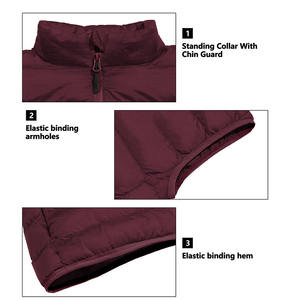 Ropa de calle transpirable burbuja Puffer chaleco deportes invierno al aire libre sin mangas calidad única Puffer chaleco para mujer - Product Image 6