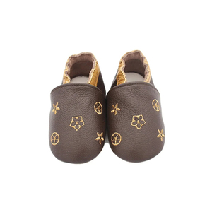 Leather baby <b>shoes</b> soft suede <b>sole</b> newborn crawling <b>shoes</b> toddler first walking flexible <b>sole</b> breathable genuine leather upper - Product Image 4