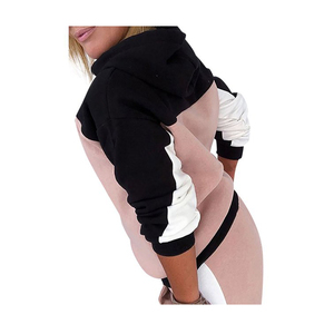 بدلة رياضية قطنية للنساء بدلة رياضية جديدة أنيقة بشعار مخصص بدلة رياضية سترات بغطاء رأس وسراويل رياضية 2 <span class=keywords><strong>Pi</strong></span> - Product Image 3