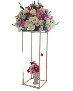 Soporte de flores artificiales de la mejor calidad, soporte de columna de jarrón de Metal de diseñador, centro de mesa geométrico para gran oferta - Product Image 6