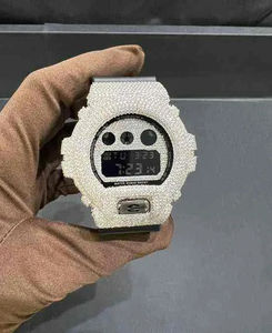 Montre pour homme en acier inoxydable avec bracelet en cristal de saphir Moissanite VVS, mouvement automatique ETA, style antique de luxe - Product Image 3