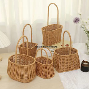 Cestas de almacenamiento de ratán redondas de alta calidad, el mejor precio, vajilla circular al por mayor y utensilios de cocina, ratán natural seguro para alimentos - Product Image 5