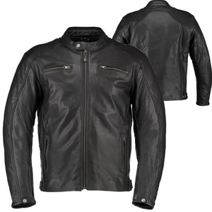 Men High Quality New Arrival Motorcycle Genuine Leather Jacket New Arrival Trendy Men's Motorbike Leather Jacket - Product Image 1