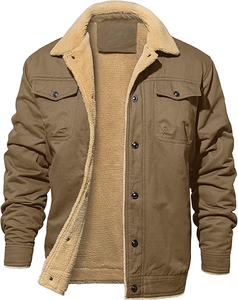Veste en fourrure de cuir de vachette vintage vêtements d'extérieur intemporels pour hommes, manteau chaud robuste, pièce de mode d'hiver durable fabriquée à la main - Product Image 5