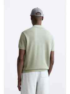 Camiseta de manga corta para hombre, suéter, solapa suelta, color sólido, camisa polo de primavera y verano - Product Image 4