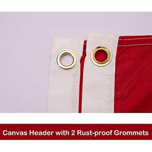 Lot de 2 drapeaux américains noirs du patrimoine national 3x5 pieds 1967, drapeaux épée avec en-tête en toile et 2 œillets en laiton pour voiture/mur extérieur USA TOP FLAGSINC - Product Image 5