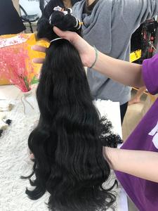 Extensiones onduladas naturales de trama de piel de pelo virgen superventas para mujeres negras de pelo vietnamita - Product Image 4