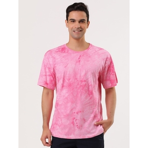 Wholesale Custom DTG Print Oversized <b>Tie</b> Dye T-Shirt Plain Design Heavyweight Street Fashion for Men Colorful Solid Pattern - Product Image 3