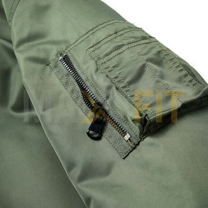 แจ็คเก็ตบุนวมบุนวมบอมเบอร์แจ็คเก็ตขนแกะคอขน - Product Image 4