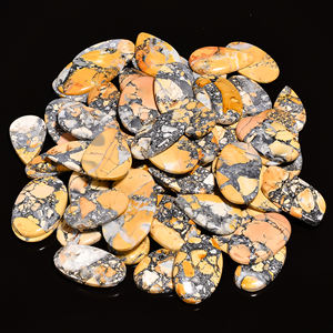 Cabocho de Jaspe Maligano Natural de Alta Calidad AAA+ con Forma Mixta de Cuarzo, Tamaño y Forma Personalizables, Sin Mejoras - Product Image 2