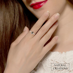 Anillo Apilable de Plata de Ley 925 de Primera Calidad con Engaste Clásico Liso para Piedra Preciosa Pietersite, Forma de Pera Ovalada, para Hombre, Paquete de Aniversario - Product Image 3