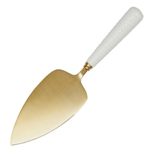 Cake Decorator <b>Knife</b> Wedding <b>Bread</b> Cake <b>Knife</b> Set Golden Handles Serving for Receptions Cake Maker Set - Product Image 5