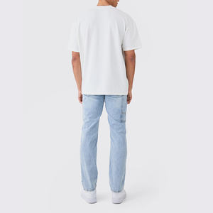 T-shirt surdimensionné 100% coton personnalisé pour hommes séchage rapide à manches courtes col rond décontracté coupe ample ensemble de T-shirt en coton respirant - Product Image 6