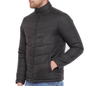 Veste matelassée confortable pour homme, style streetwear, col montant, vêtements d'extérieur de haute qualité, séchage rapide, respirante, fabriquée au Pakistan - Product Image 2