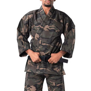 Combinaisons de karaté pour hommes en gros, kimonos de jiu-jitsu, vêtements d'arts martiaux, fabrication sur mesure, OEM, léger, lavé, extensible, couleurs personnalisables - Product Image 2