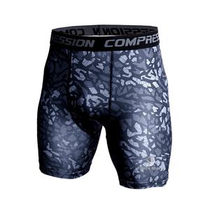 Shorts de compression pour hommes sur mesure en gros, vêtements de sport actifs, entraînement, course à pied, gym, fitness, leggings serrés, pantalons sur mesure - Product Image 1