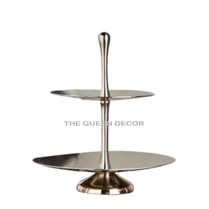 แม่พิมพ์เค้กอีพ็อกซี่ชุบเงินสำหรับงานปาร์ตี้ที่วางเค้กทรงกลมขาตั้งสำหรับวางคัพเค้ก - Product Image 5