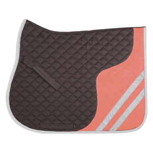 Tapis de selle matelassé bicolore élégant avec logo personnalisé – Vente en gros pour fabricants équestres - Product Image 1