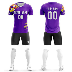 Uniformes de Fútbol Personalizados al por Mayor, Camisetas de Fútbol Sublimadas, Uniformes de Equipo Transpirables de Secado Rápido, Ropa de Entrenamiento OEM - Product Image 5
