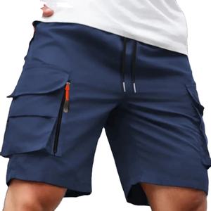 Pantalones Cortos Cargo de Punto de Cintura Alta Casuales de Verano para Hombre, con Bolsillos Grandes, Duraderos y Cómodos para Viajes al Aire Libre, Deportes, Playa y Entrenamientos - Product Image 2
