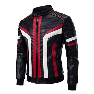 Men's Slim Fit Winter Custom Biker Riding PU Leather Racing Motorbike Jacket Breathable Touring Bomber - Product Image 2