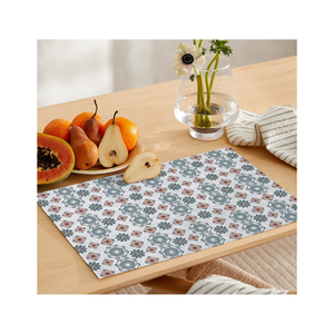 Manteles de mesa ligeros de algodón tejido Oxford Premium 13x18 pulgadas 230 GSM bordado GOTS certificado antidecoloración decoración rústica uso - Product Image 5